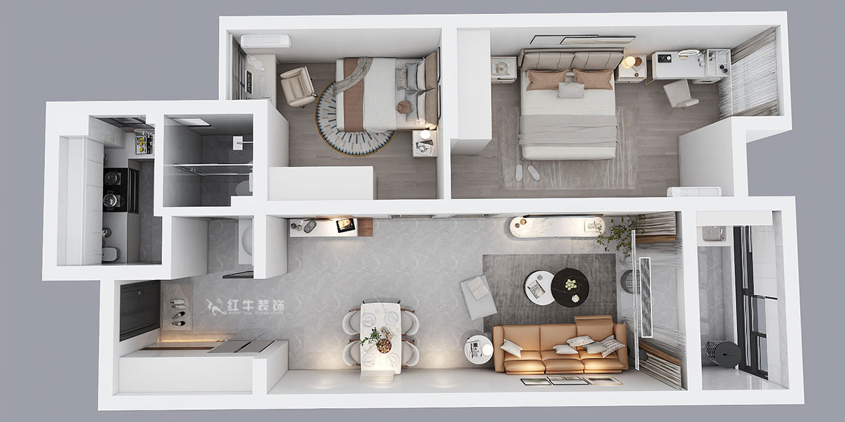 孟憲濤|紫楊佳園2-505-85㎡-現(xiàn)代簡(jiǎn)約風(fēng)格|2室2廳1衛(wèi)|老房裝修|定制家|全包12萬(wàn)|00_04鳥瞰圖