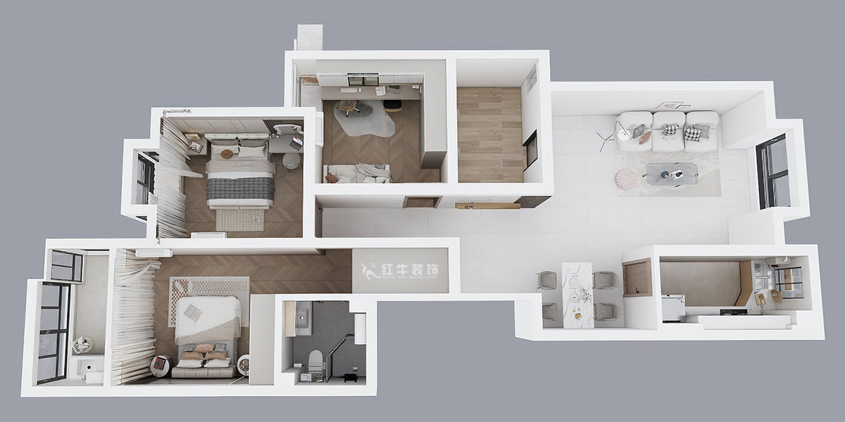 劉萍萍|東城水岸11-A-1502-132㎡-奶油風(fēng)|3室2廳2衛(wèi)|老房裝修|定制家|全包20