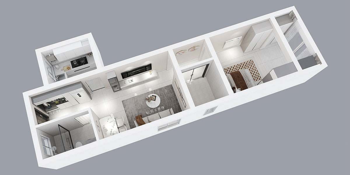 朱彥|三條巷101-104-50㎡-簡(jiǎn)約風(fēng)格|1室1廳1衛(wèi)|老房裝修|定制家|全包10萬(wàn)|00_04鳥(niǎo)瞰圖