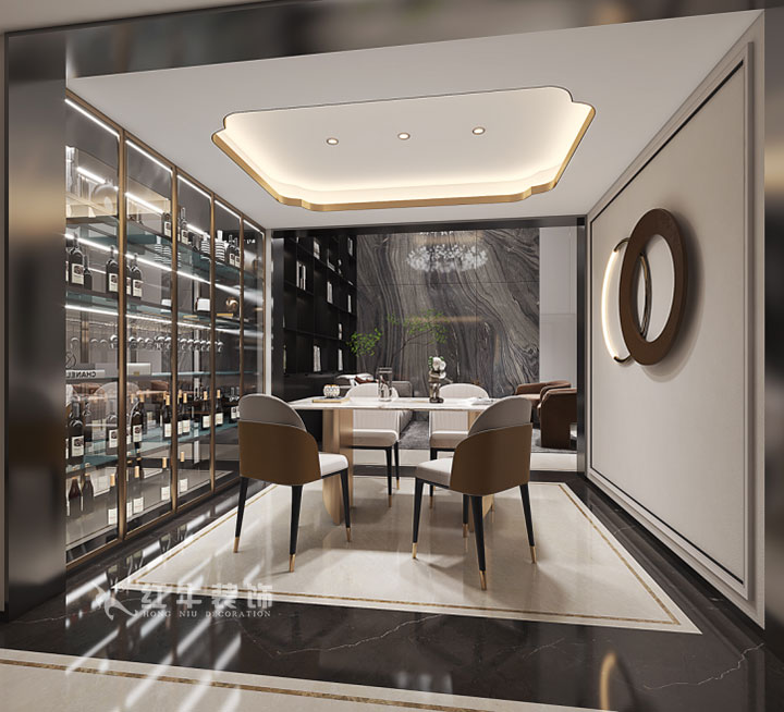 劉小勇｜雅園21-101-390㎡-現(xiàn)代奢華風(fēng)格｜9室2廳6衛(wèi)｜三層別墅裝修｜定制家｜全包｜02品酒區(qū)