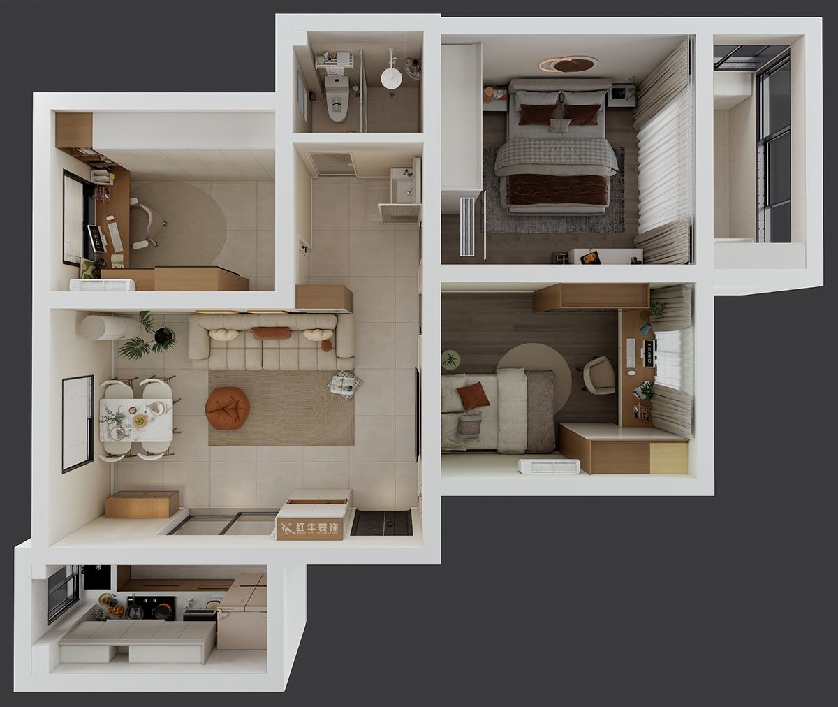 賈庭|寧康苑24-301-78㎡-現(xiàn)代風(fēng)格|3室1廳1廚1衛(wèi)|老房裝修|定制家|全包11