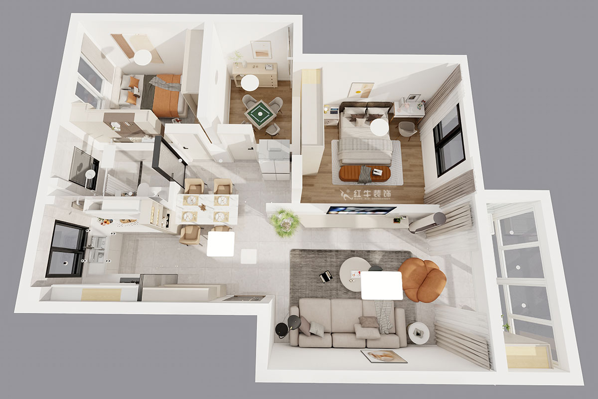 顧娟｜云華雅園19-5-109-90㎡-現(xiàn)代風(fēng)格｜3室2廳1衛(wèi)｜舊房裝修｜定制家｜全包13