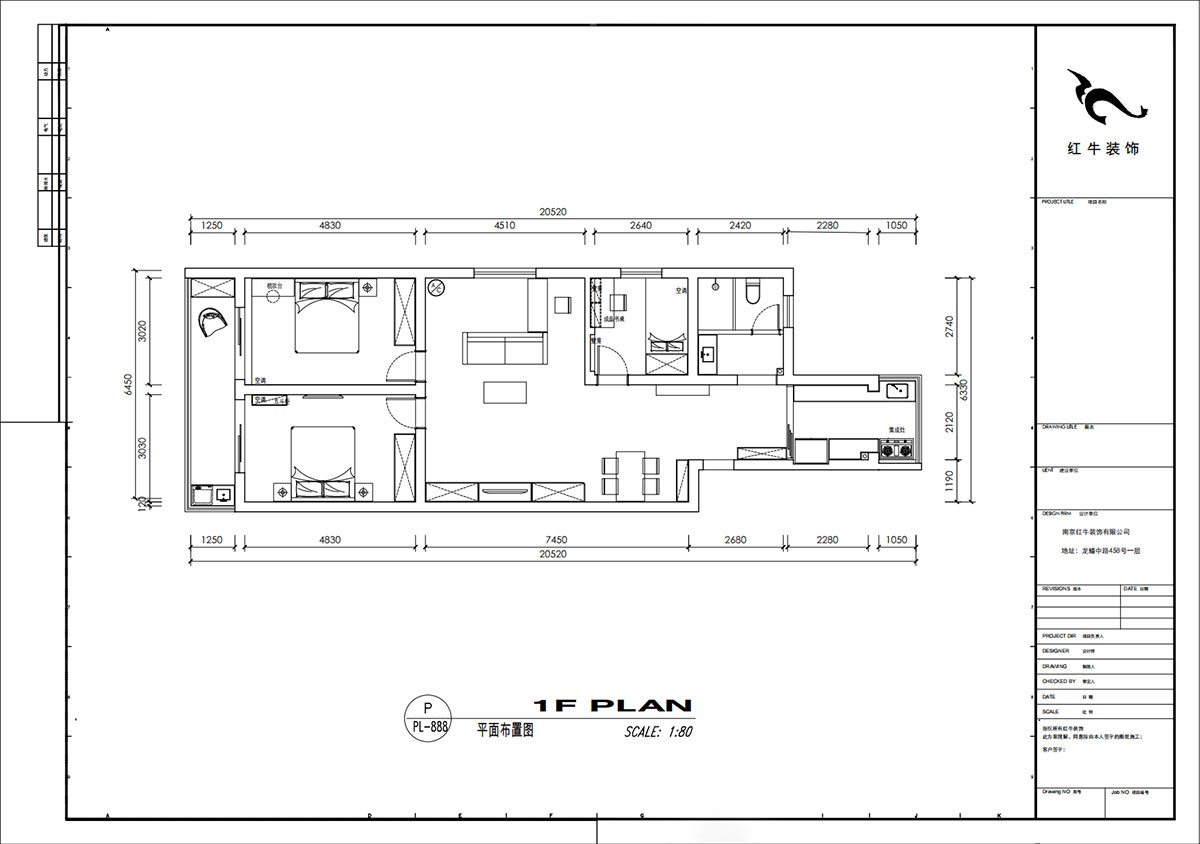 劉小勇｜桃葉渡13-402-125㎡-現(xiàn)代簡約風(fēng)格｜3室2廳2衛(wèi)｜老房裝修｜定制家｜全包15萬｜00_02平面布置圖