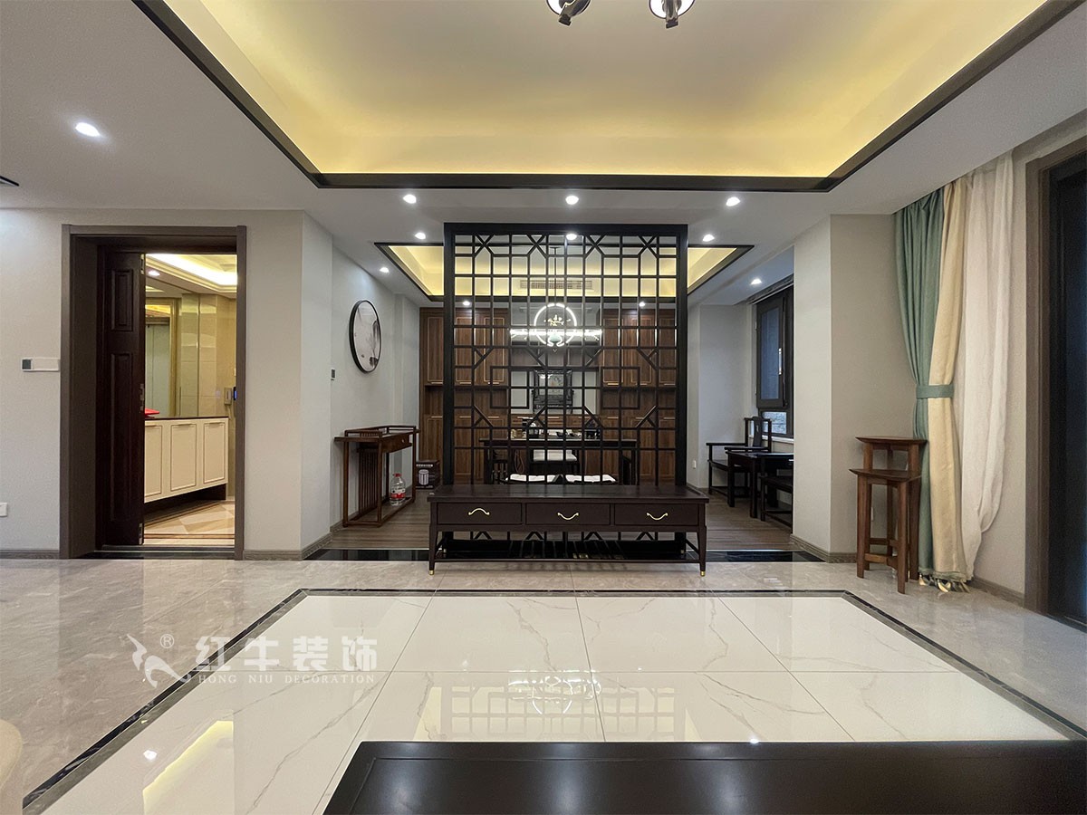 實景案例｜南京明發(fā)香山郡140㎡新中式風格裝修，東方美學拿捏