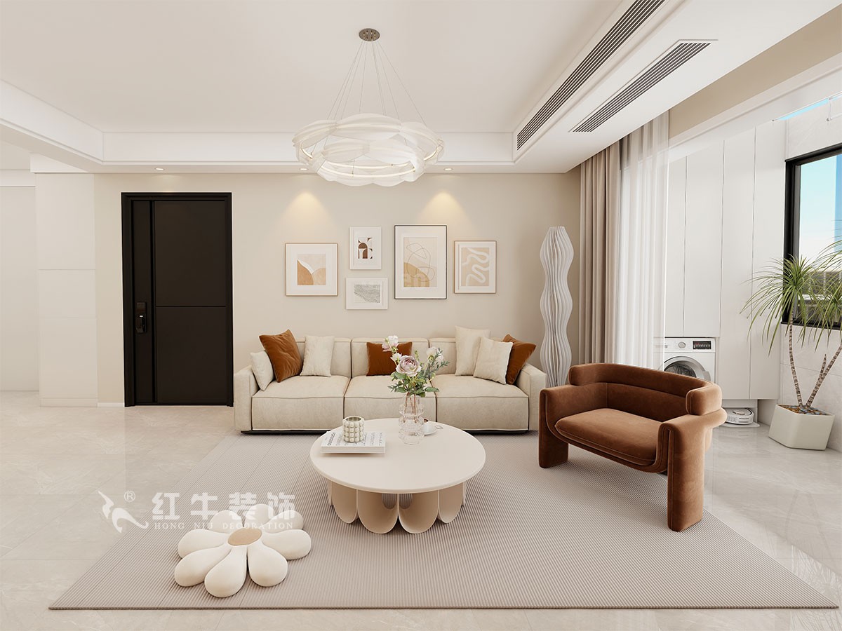現(xiàn)代奶油風裝修，目光所及皆是溫柔與美好