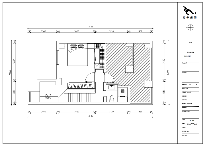 朱明琪|萊茵鉑郡922室-69㎡-原木風(fēng)格|復(fù)式|loft公寓|2室2廳2衛(wèi)|老房裝修|定制家|全包12萬(wàn)|00_04二樓平面設(shè)計(jì)圖