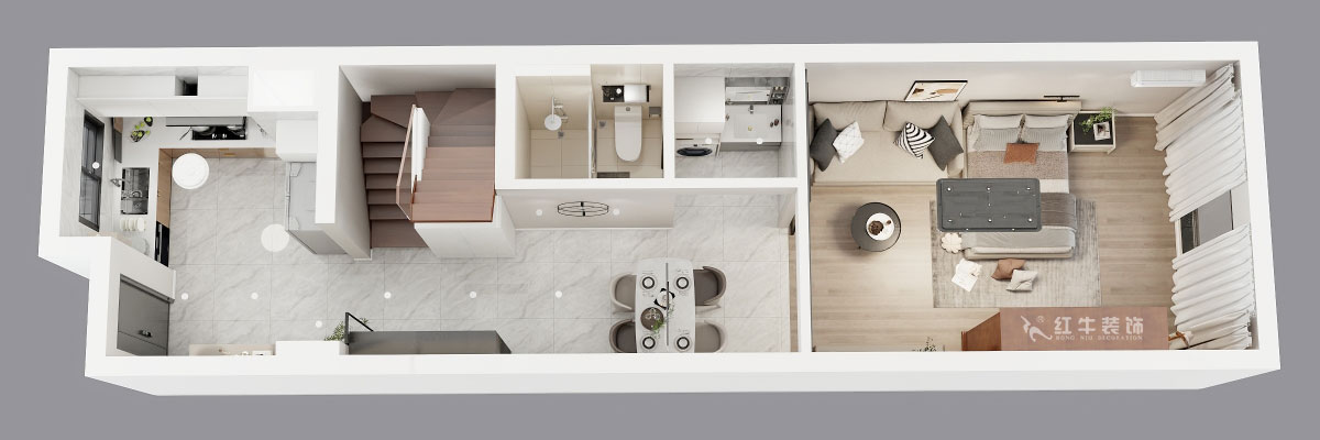 吳波|錦虹美苑15-802-65㎡-現(xiàn)代風(fēng)格|2室1廳1衛(wèi)|舊房裝修|定制家|全包10萬|00_04鳥瞰圖