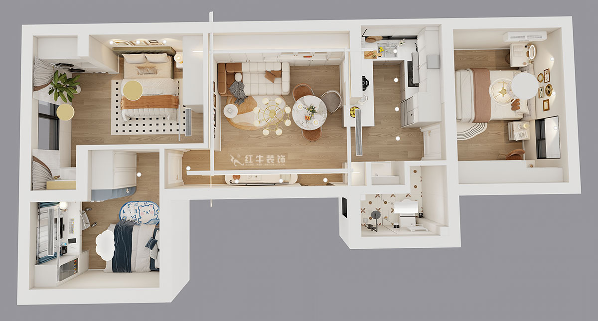 顧娟｜紅廟小區(qū)18號(hào)1單元610室-72㎡-簡(jiǎn)歐風(fēng)格｜2室2廳1衛(wèi)｜舊房裝修｜定制家｜全包11