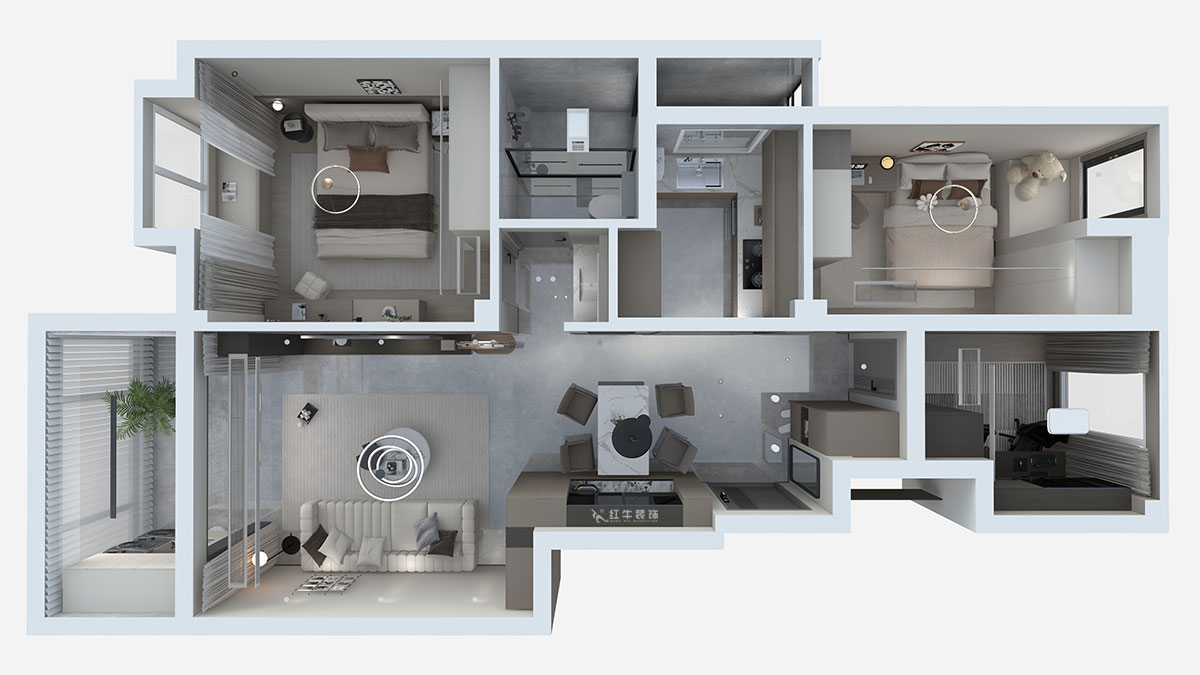 劉萍萍｜紫金華府43-1-902-99㎡-輕奢風(fēng)格｜3室2廳1衛(wèi)｜老房裝修｜定制家｜全包12