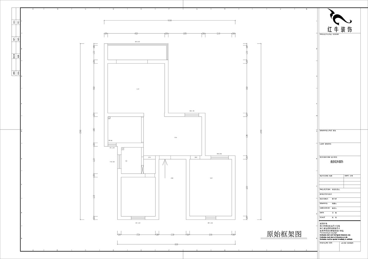 孟憲濤｜三牌樓大街24號301室-100㎡-現(xiàn)代簡約風格｜2室2廳1衛(wèi)1廚1陽臺｜老房裝修｜定制家｜全包10萬｜00_01原始框架圖